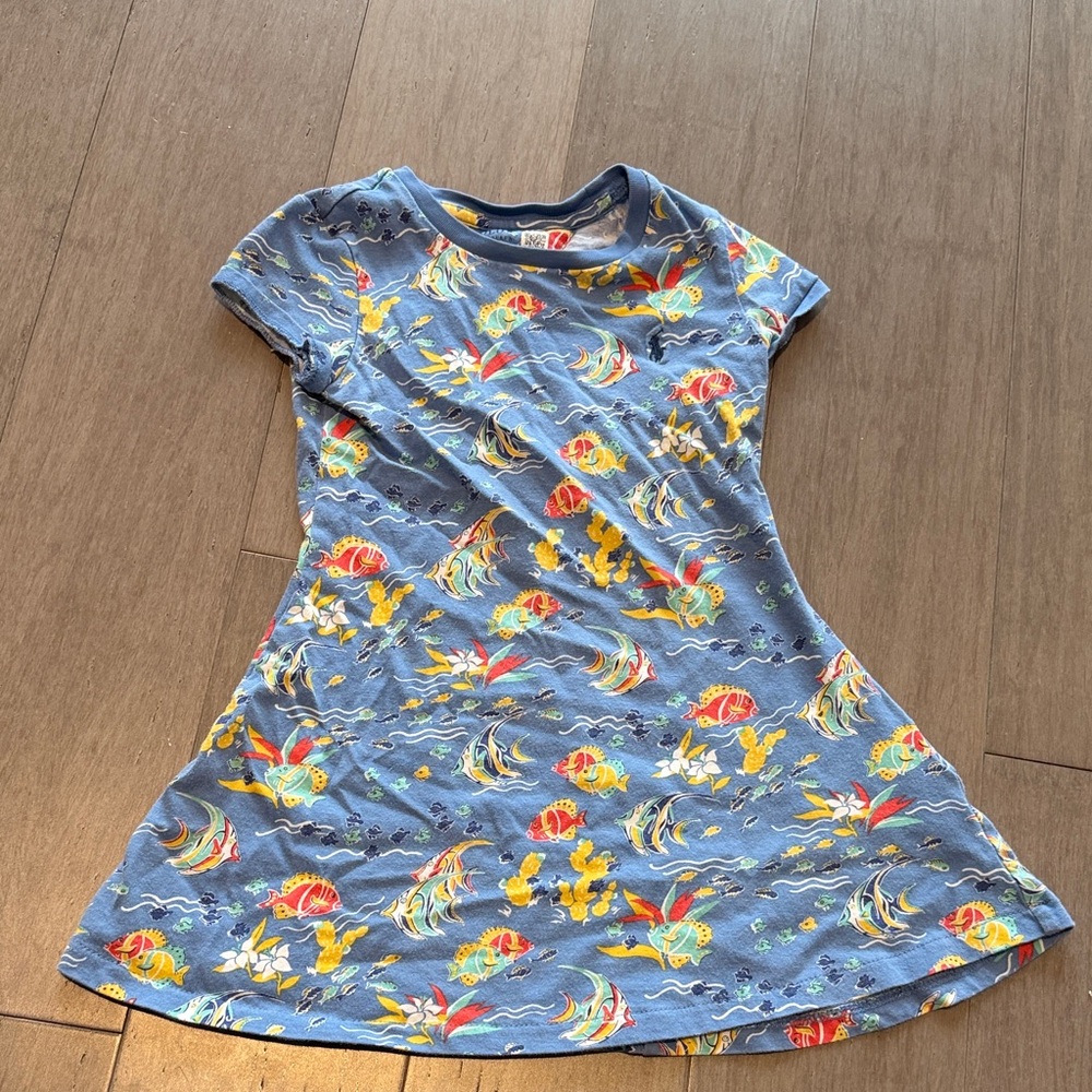 Polo by Ralph Lauren Blue and Yellow Fish Print Top